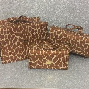 Set of 3 Joy Mangano accessory travel bags.